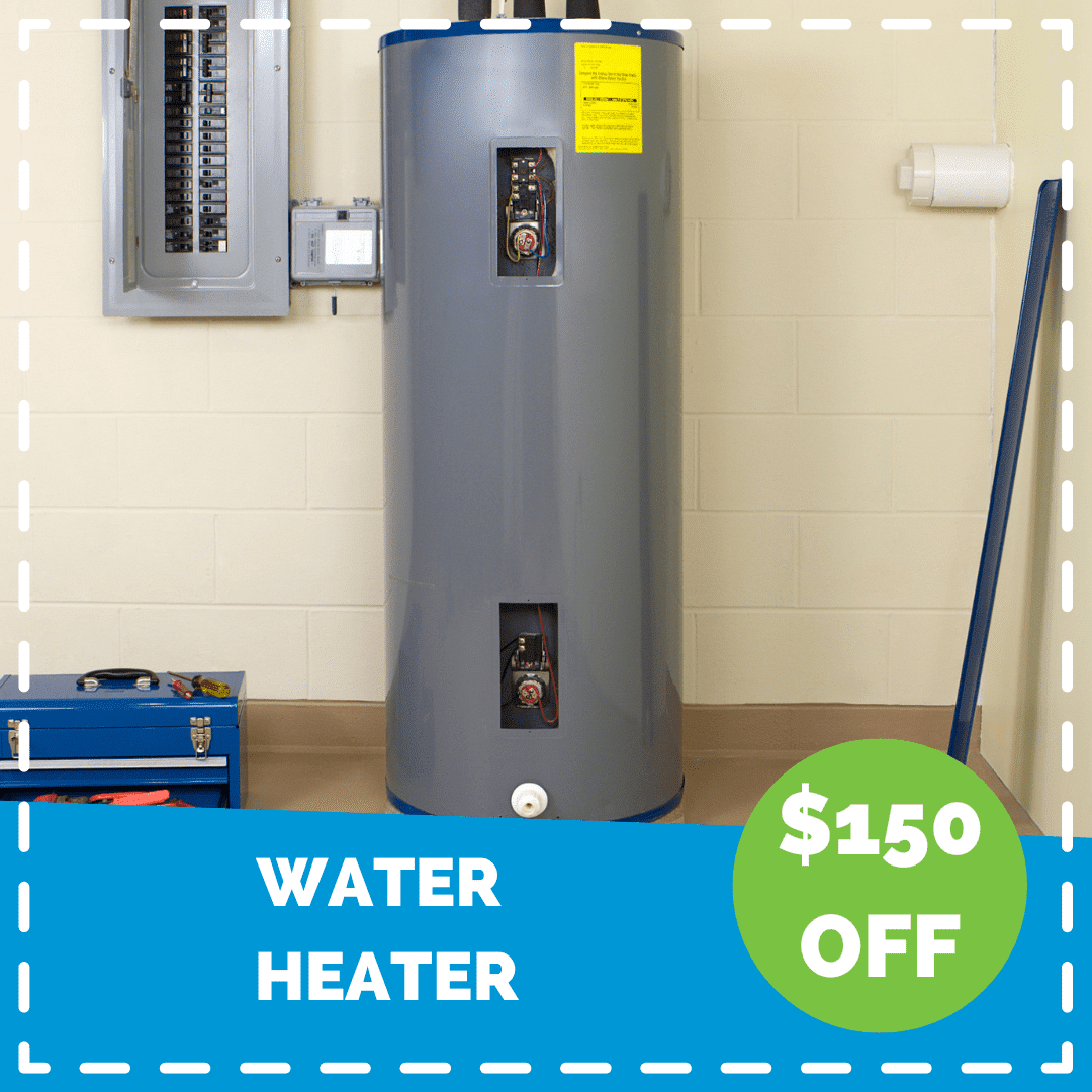 $150 off water heater