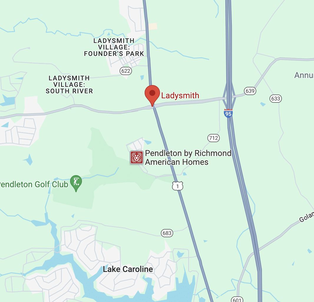 map of ladysmith