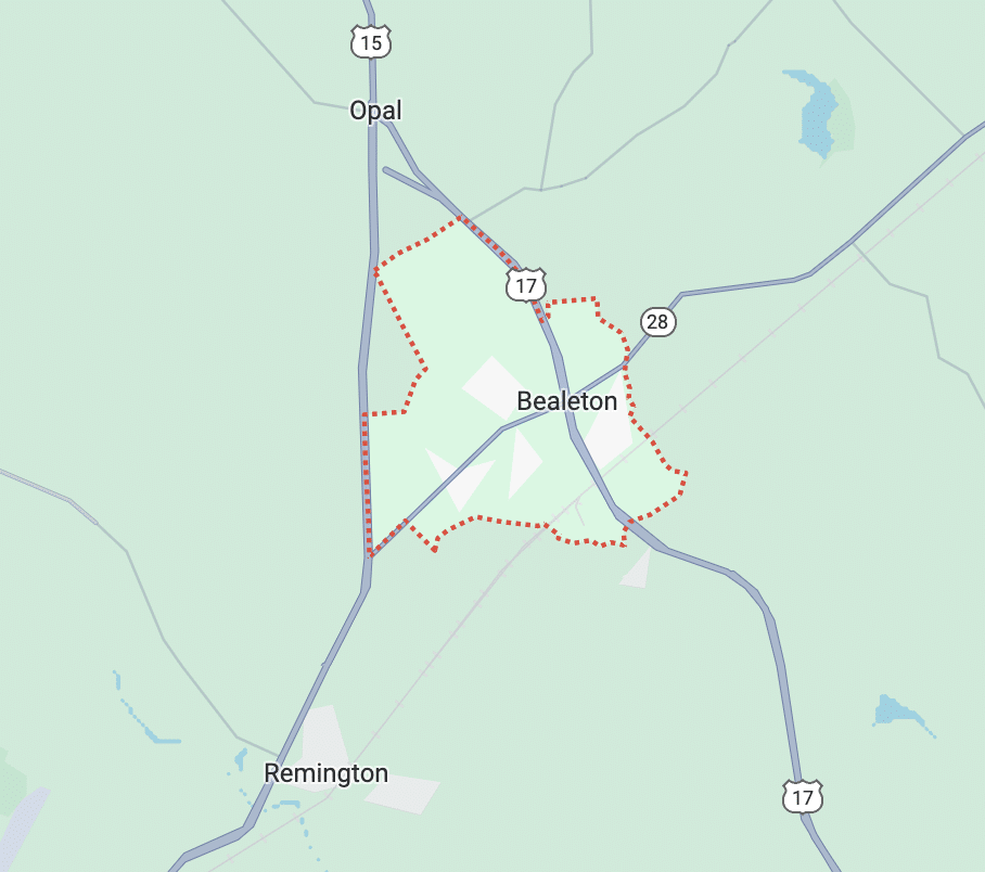 Bealeton map