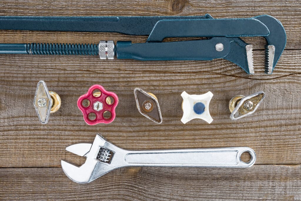 plumbers wrenches for pipe repairs